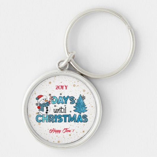 Tage bis Weihnachten anpassen Schlüsselanhänger (Vorne)