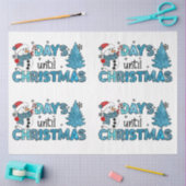 Tage bis Weihnachten anpassen Seidenpapier (Basteln)