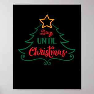 Tage bis Weihnachten Poster