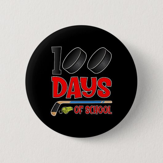 Tage der Hockey-Schüler Kinder Lehrer Button (Vorderseite)
