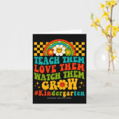 Tage der KindergartenlehrerInnen Liebe schauen ihn Karte (Gelbe Blume)