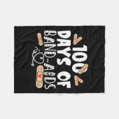 Tage der Pflaster - Schulkur 100 Tage Schulzeit Fleecedecke (Vorderseite (Horizontal))