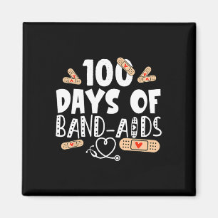 Tage der Pflaster - Schulkur 100 Tage Schulzeit Magnet