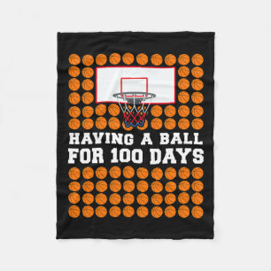 Tage der Schule Basketball 100 Tage Ballen Geschen Fleecedecke