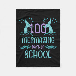 Tage der Schule für Mädchen Meerjungfrau Geschenk Fleecedecke
