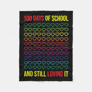 Tage der Schule und immer noch lieben es 100 Tage  Fleecedecke