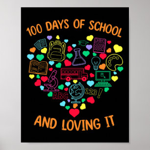 Tage der Schule und Liebe es Herz mit Lehren S Poster