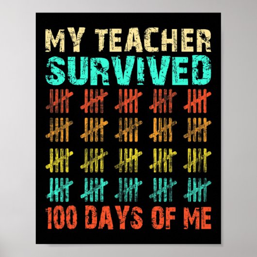 Tage der Schulkinder 100. Schulkostüm 3 Poster (Vorne)
