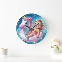 Tage der Schwimmbecken Große Wanduhr