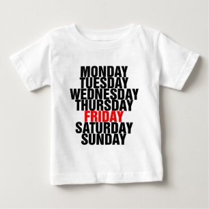 Tage der Woche Baby T-shirt