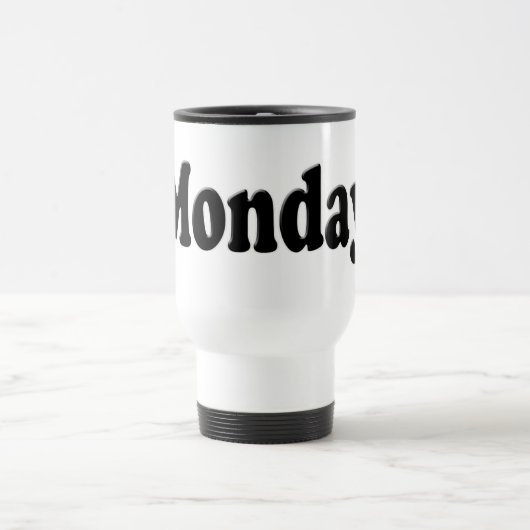 Tage der Woche - Montag Reisebecher (Mittel)