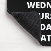 Tage der Woche Mousepad (Ecke)