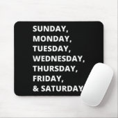 Tage der Woche Mousepad (Mit Mouse)