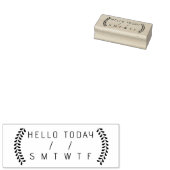 Tage der Woche, Planerdatum - Hallo-Journal Gummistempel (Stempel)