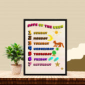 Tage der Woche Poster