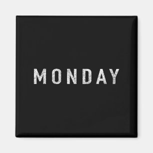 Tage der Woche Serie Montag Distressed  Magnet