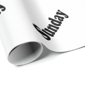 Tage der Woche - Sonntag Geschenkpapier (Rolleneckpunkt)