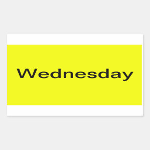 Tage der Wochen-farbunterlegter Kalender-visuellen Rechteckiger Aufkleber