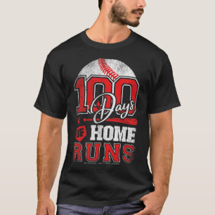 Tage der Zuhause laufen Baseball Boys Kids 100. Ta T-Shirt
