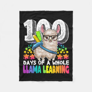 Tage des gesamten Lama-Lernens 100 Tage der Schule Fleecedecke