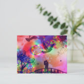 Tage des Himmels Postkarte (Stehend Vorderseite)