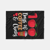 Tage des Kaffee- und Chaoslehrers Fleecedecke (Vorderseite (Horizontal))
