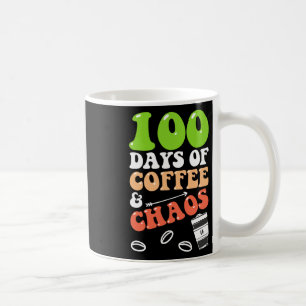 Tage des Kaffees und Chaos 100. Schullehrer Kaffeetasse