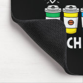 Tage des Kaffees und Chaos 100. Schullehrer Mousepad (Ecke)