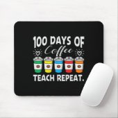 Tage des Kaffees und Chaos 100. Schullehrer Mousepad (Mit Mouse)