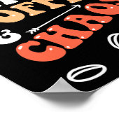 Tage des Kaffees und Chaos 100. Schullehrer Poster (Ecke)