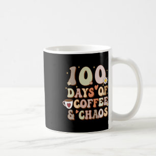Tage des Kaffees und Chaos 100. Schultag Kaffeetasse