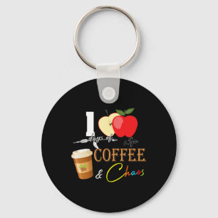 Tage des Kaffees und des Chaos Spaß 100. Schullehr Schlüsselanhänger