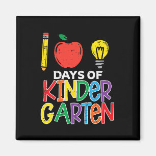 Tage des Kindergartens Apple 100. Lehrer Magnet