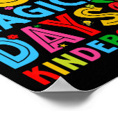 Tage des Kindergartens glücklich 100. Schultag Poster (Ecke)