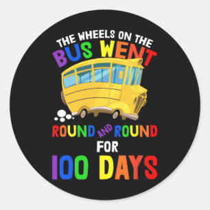 Tage des Kinderzimmers Rhymes Wheels auf der Busha Runder Aufkleber