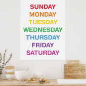 Tage des Klassenzimmers Poster (Küche)