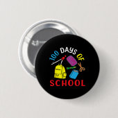 Tage des Lehrers und Schülers 100. Tag Button (Vorne & Hinten)