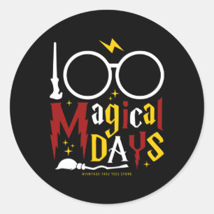 Tage des Mischief Managed Teachers Kids 100 Magisc Runder Aufkleber