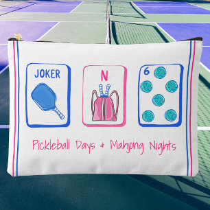 Tage des Pickleball und Mahjong-Nächte personalisi Zubehörtasche