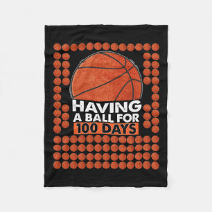 Tage des Schulbasketballspiels 100 Tage Ballen für Fleecedecke