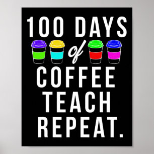 Tage des Schulgeschenks für Lehrer, die Kaffee Lie Poster