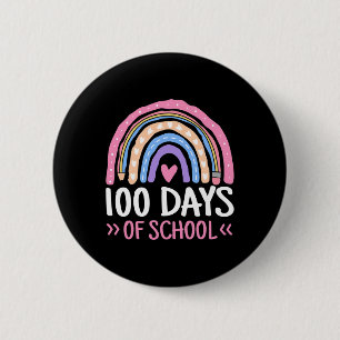 Tage des Schullehrers Kinder 100. Schultag Ra Button