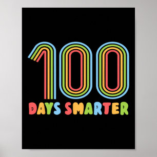 Tage des Schulruinbogens 100 Tage klüger Lehrer Ki Poster