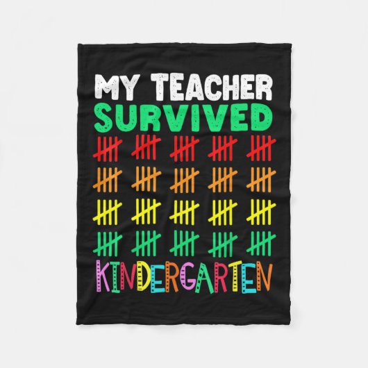 Tage des T-Shirts Kinder 100. Schultag Fleecedecke (Vorderseite)