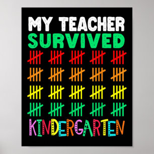 Tage des T-Shirts Kinder 100. Schultag Poster