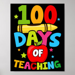 Tage des Unterrichts 100. Schullehrertag Poster