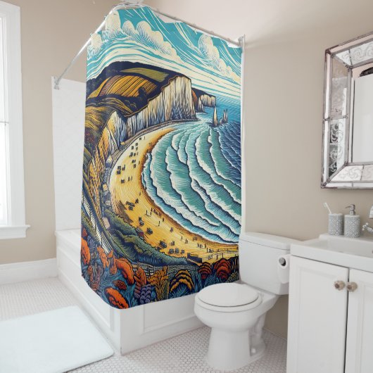 Tage Duschvorhang (Beispiel)