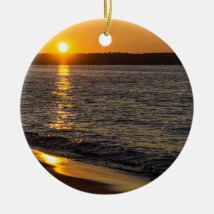 Tage enden in Traverse City Keramik Ornament
