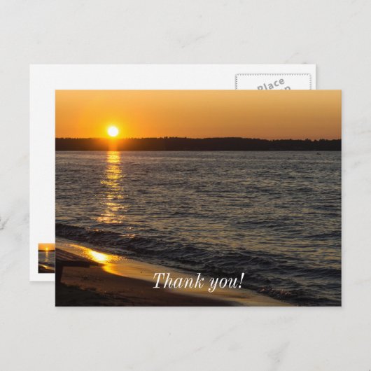 Tage enden in Traverse City Postkarte (Vorne/Hinten)