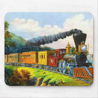 Tage gefahren mit dem Vintagen Zug Mousepad